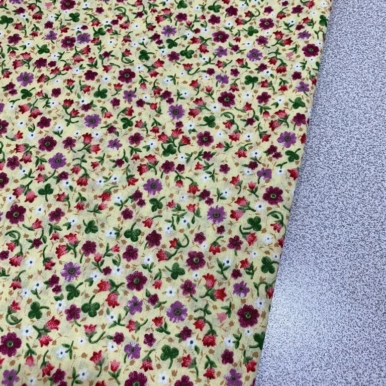 Crisp Flowers Poplin Fabric