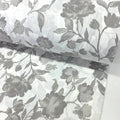 Hazy Stone Roses Poplin Fabric