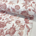 Hazy Powder Roses Poplin Fabric